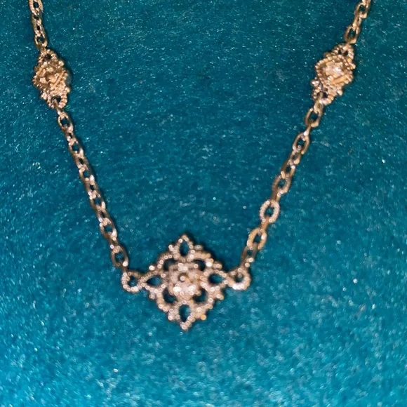 Judith Ripka La petite station chain necklace